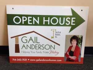 Custom Open House signs