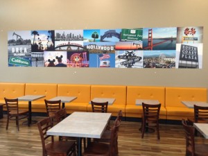 Restaurant wall murals for Orange County