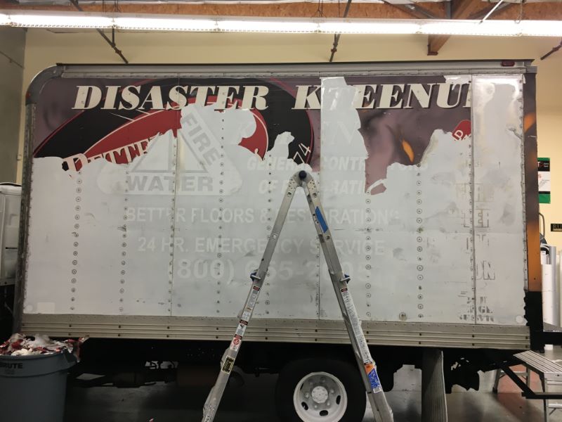 fleet graphics for disaster clean up companies in Orange County CA