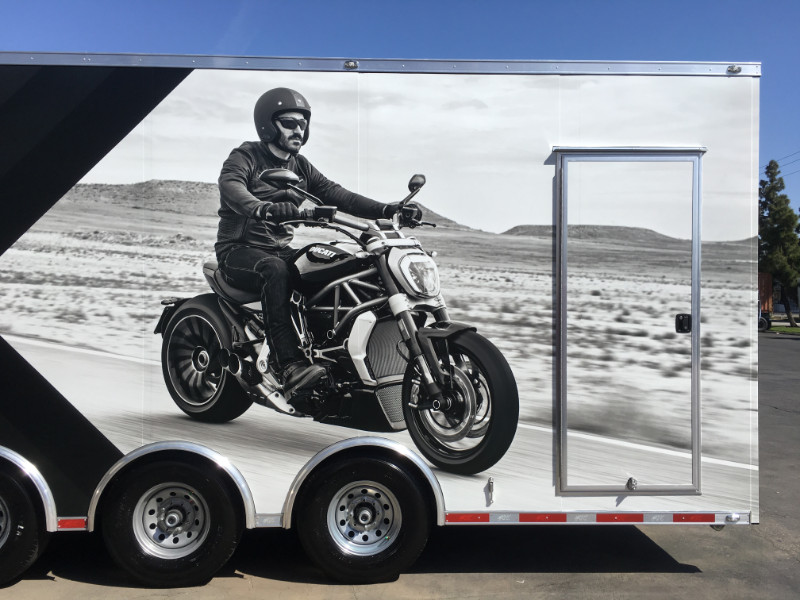 Motorcycle Trailer Wraps in Orange County CA