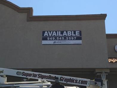 For Lease Banners in Orange County CA