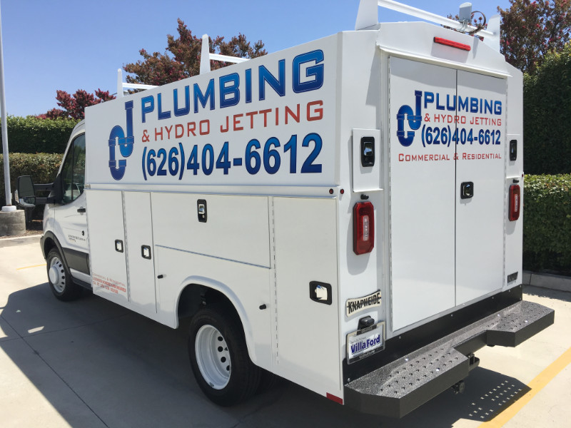 Vinyl wraps and graphics for plumbing vans in Orange County CA