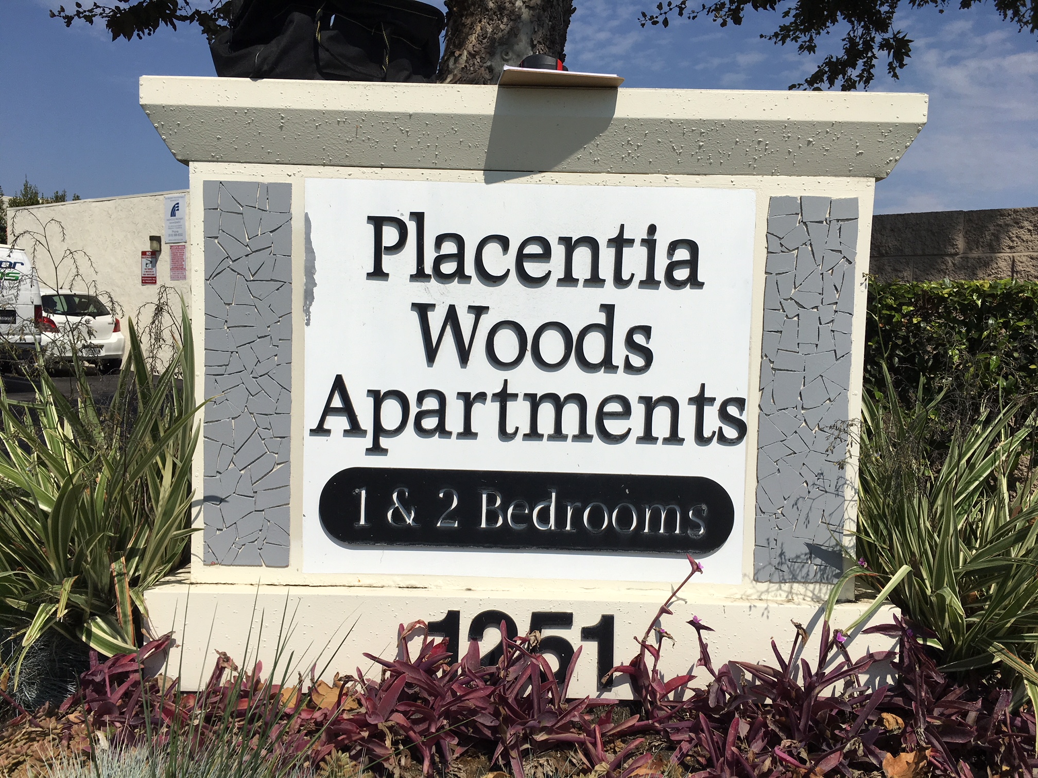 monument sign makeover in Anaheim
