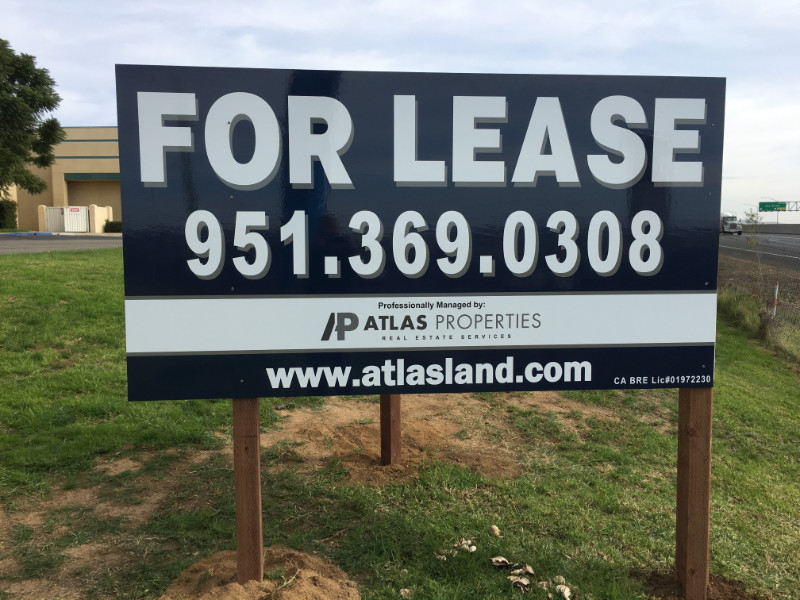 commercial property “For Sale” signs