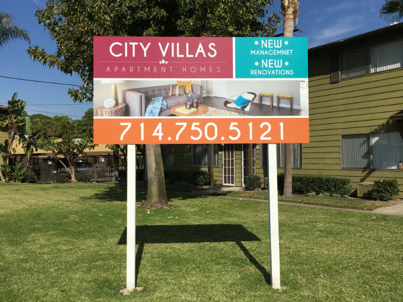apartment signs and graphics