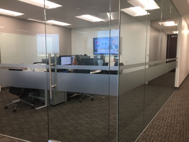 Etched and Frosted Glass Graphics in Anaheim CA
