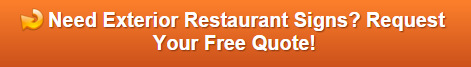 Free quote on exterior restaurant signs Cary NC