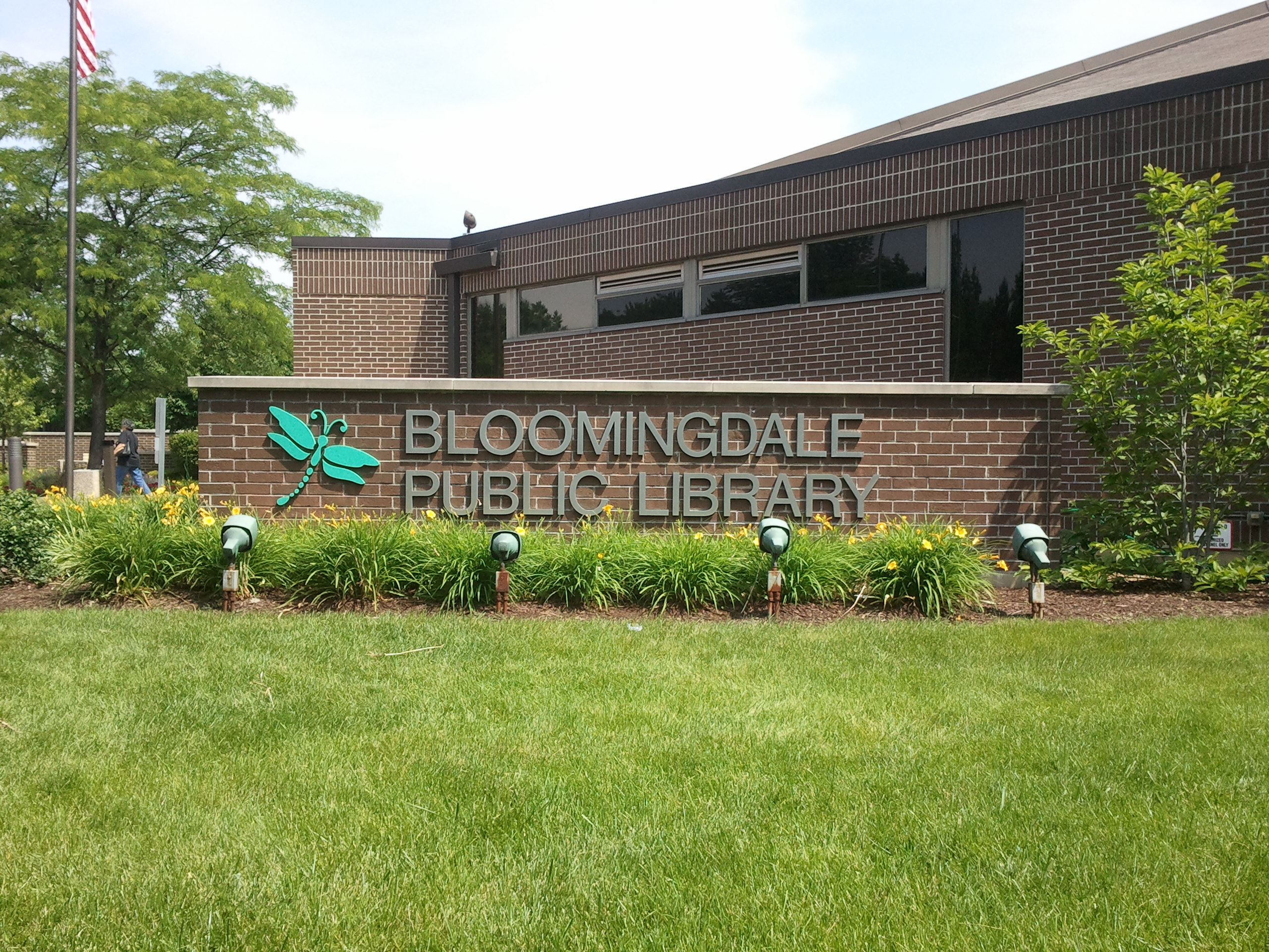 bloomingdale public library earth flag 2016