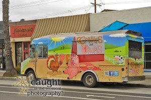food truck in front of photography studio