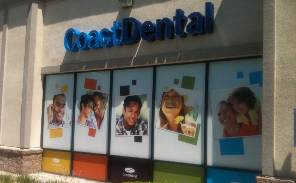 Full Exterior / Outdoor Window Graphics for Coast Dental in Tracy, CA