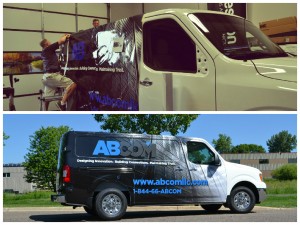 ABcom vehicle graphics in Oakdale, MN