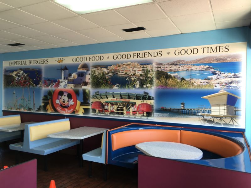 Wall Murals and Graphics for Restaurants in Orange County CA