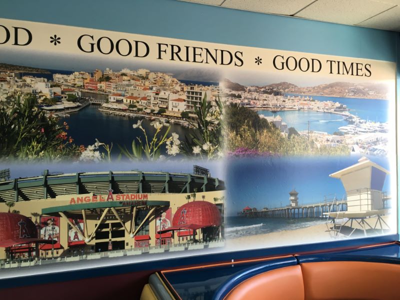 Restaurant wall murals in Buena Park CA