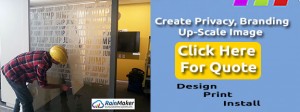 frosted vinyl window graphic CTA
