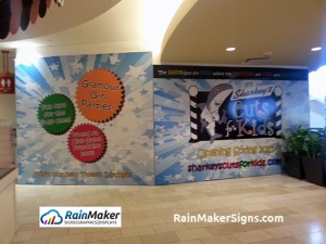 Sharkies-bellevue-square-rainmaker-signs-barricade-graphics