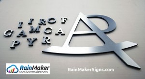 lobby sign armory pacific seattle rainmaker signs