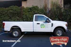 Ford F250 Custom Truck Door Logo Decal for Landscaping Company