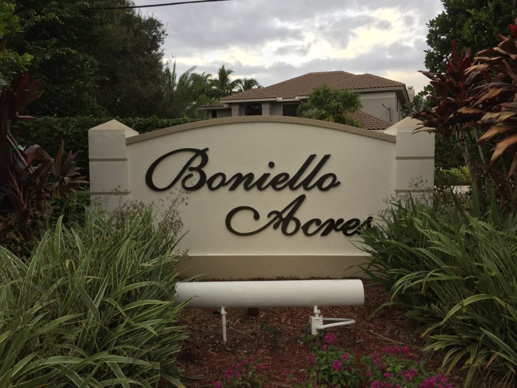 Monument Sign for your Community in Boca Raton - Sign Partners
