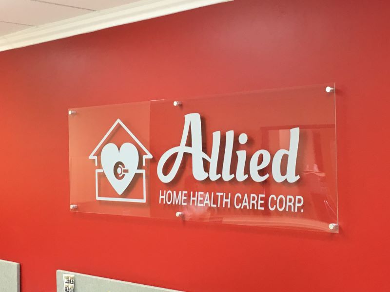 signs and graphic design services for health care businesses
