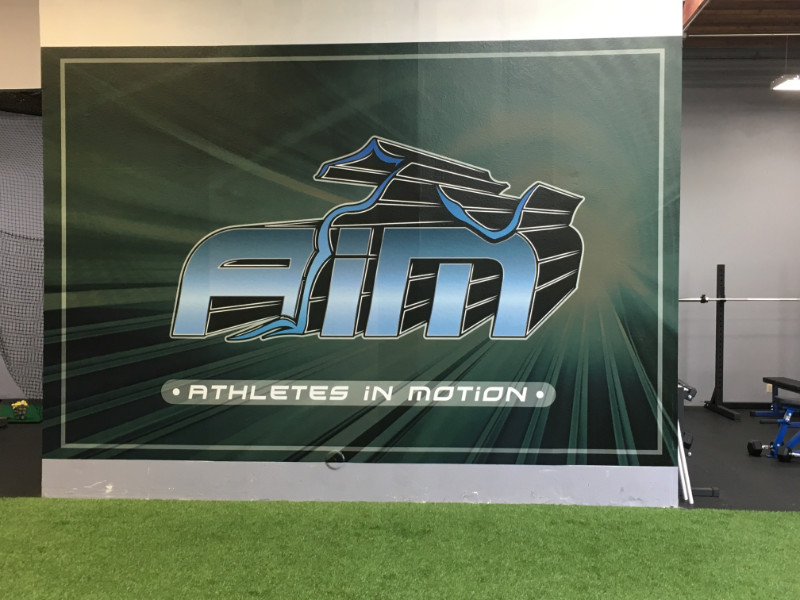 Sign and graphics for sports fitness facilities in Brea CA