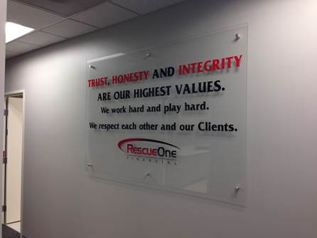 Acrylic Office Signs in Irvine CA
