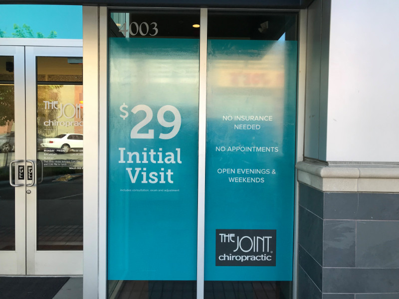 See through perforated window graphics in Orange County CA