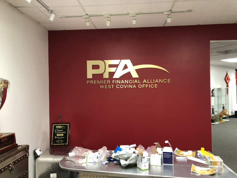 3D lobby logo and conference room signs