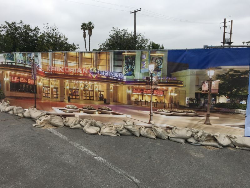 themed construction fence banner wraps in Buena Park CA
