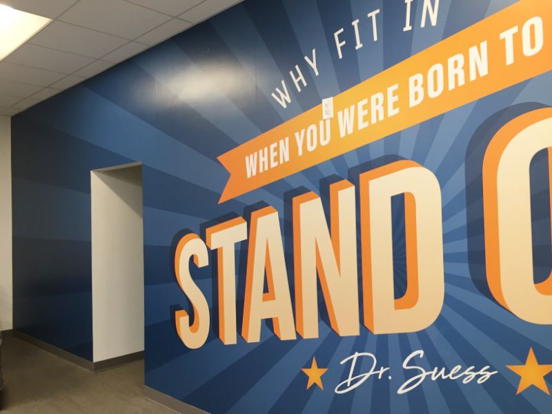 custom designed wall murals and graphics for the Boys & Girls Club in Irvine