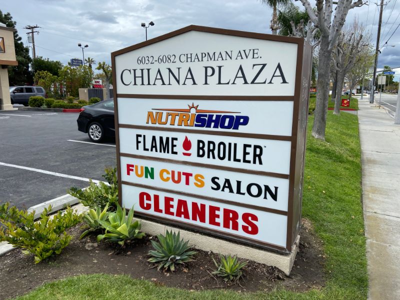 monument sign makeovers in Garden Grove