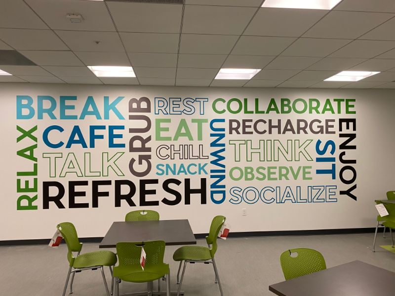 Word Wall Graphics and Wall Quotes for Offices in Anaheim CA