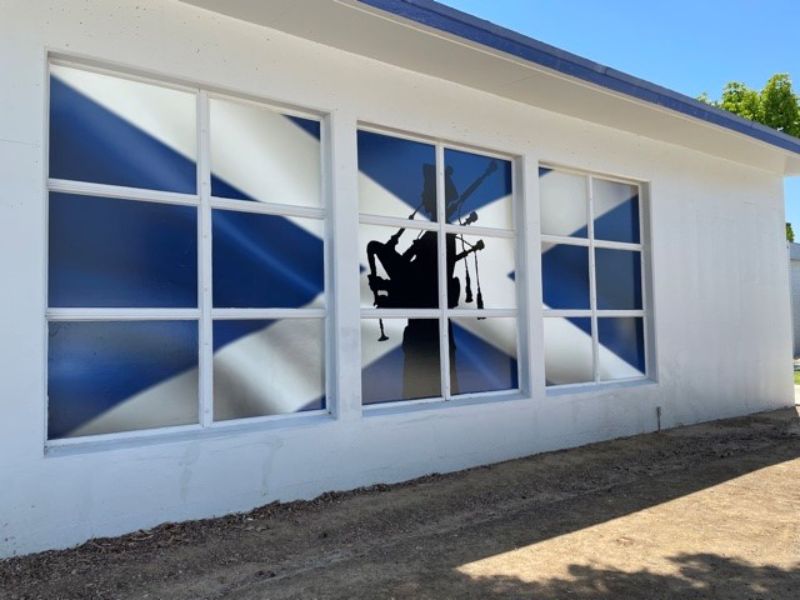window graphics for schools in Orange County CA