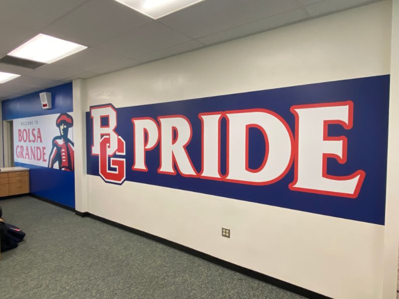 Wall Graphics Transform High School Administration Building in Orange County CA