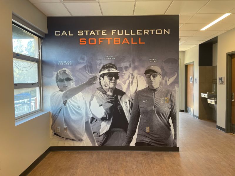 Wall Wraps and Murals Showcase History Cal State Fullerton's Softball Program