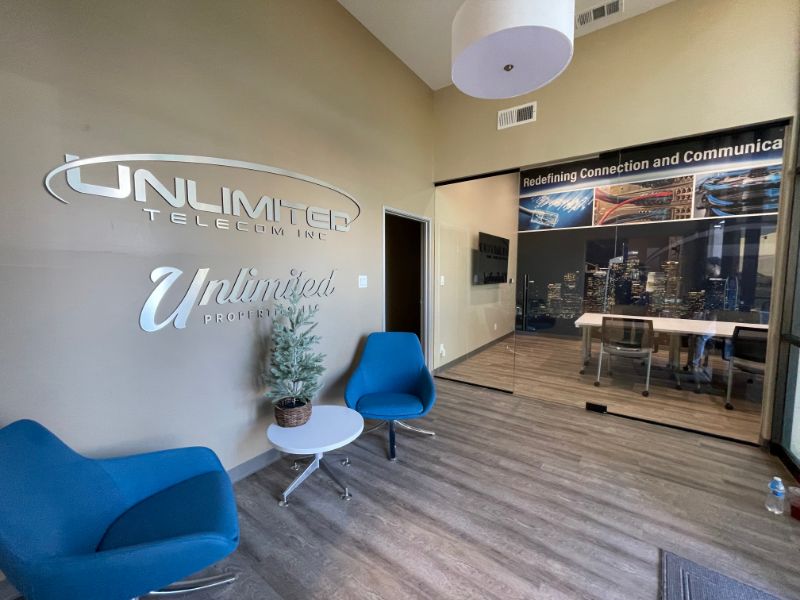 Wall Wrap and Graphics Transform Telecom Company Offices in Fullerton CA