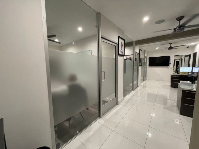 privacy film for office glass walls in Orange County CA