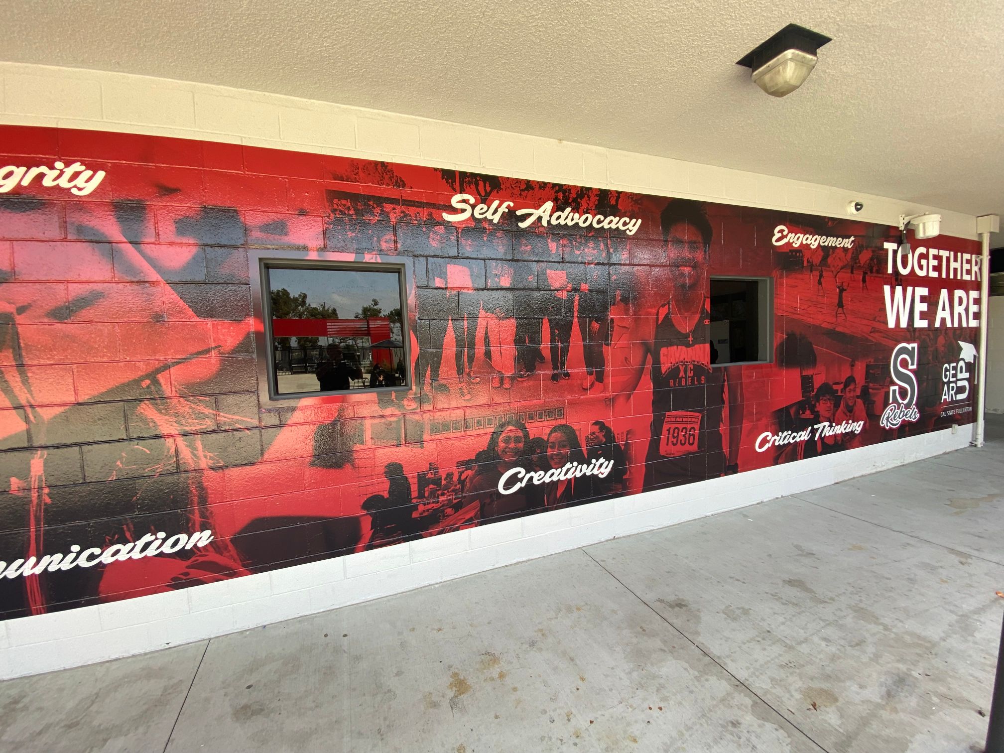 Custom Block Wall Wraps and Graphics Motivate Students at Schools in Orange Co