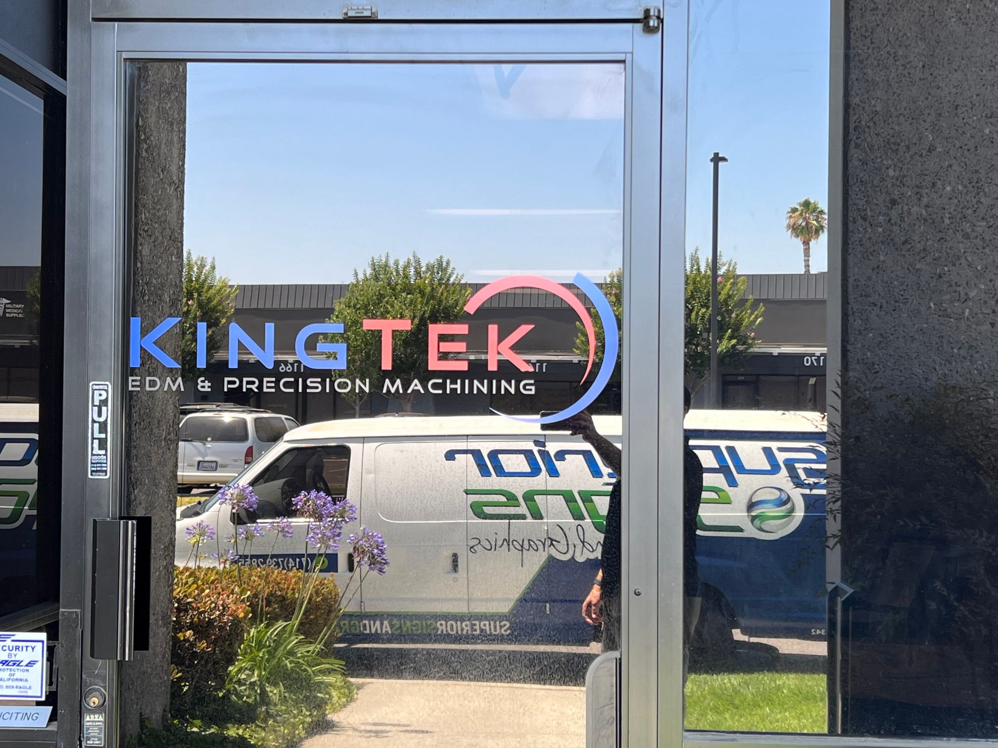 frosted acrylic lobby logo signs in Anaheim CA