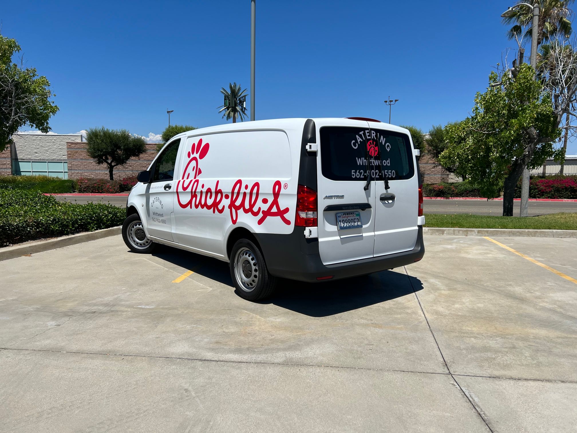 Long Lasting 3M Vinyl Graphics for Chick-fil-A Vans in Orange County CA