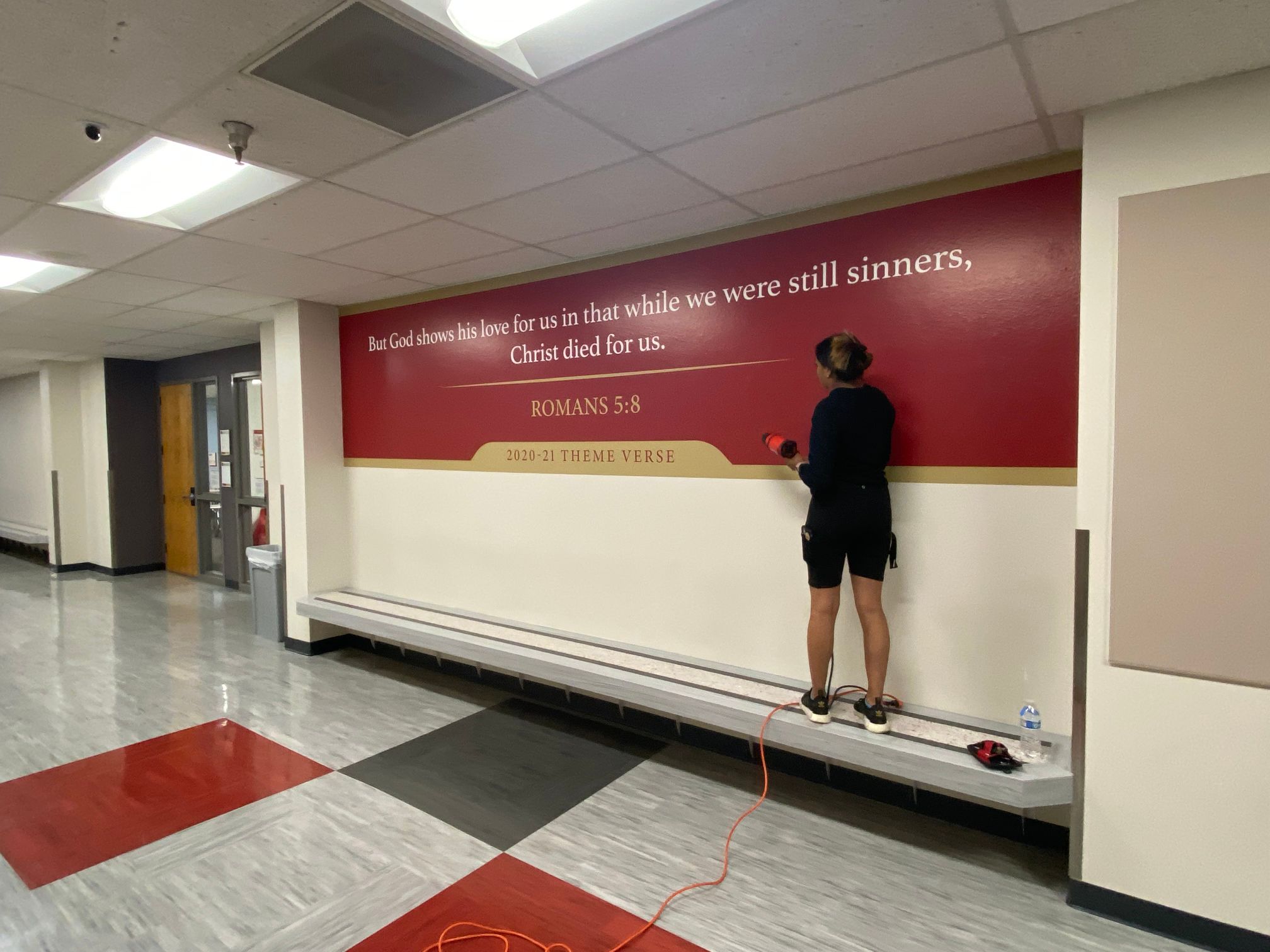 Wall Murals and Graphics for Churches and Schools in Orange County, CA Create Focus on Important Biblical Scriptures