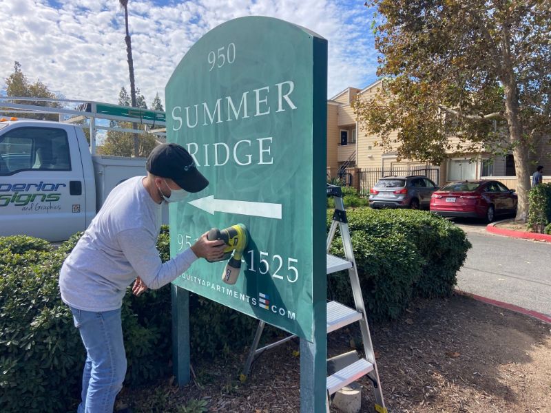 New Signs for Apartment Communities in Riverside CA