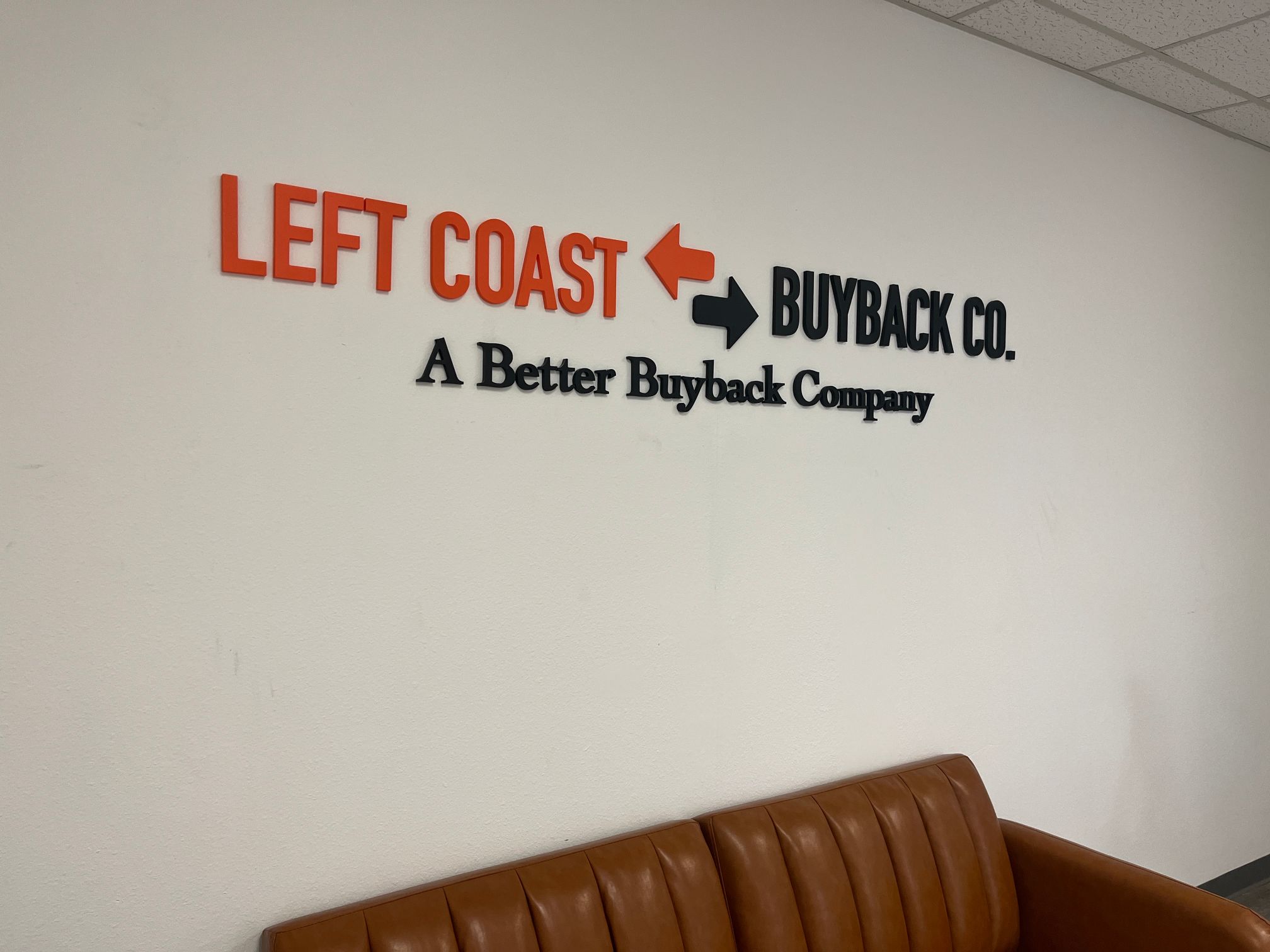 Custom Lobby Logo Wall Signs Brand Offices in Orange County California