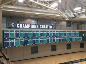 Gymnasium Banners at La Costa Canyon High School 