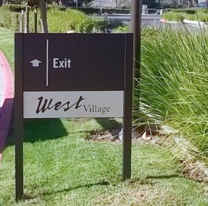 West Village Exit Sign