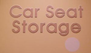 Car Seat Storage Wayfinding Sign