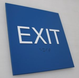ADA Sign Exit