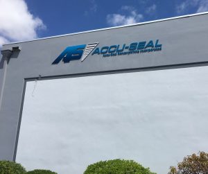 Company Sign on Building