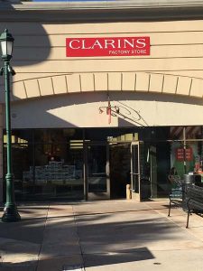 Storefront Signs for Clarins Outlet