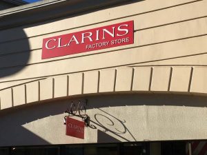 Storefront Signage for Clarins