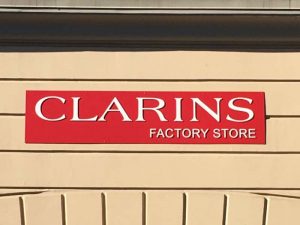 Storefront Wall Sign for Clarins